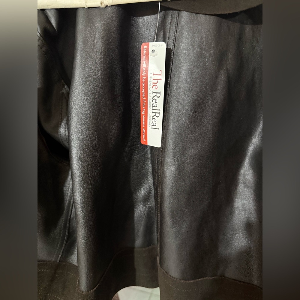 Alexander Wang Aviator Suede Jacket Brown Size S - Picture 8 of 11